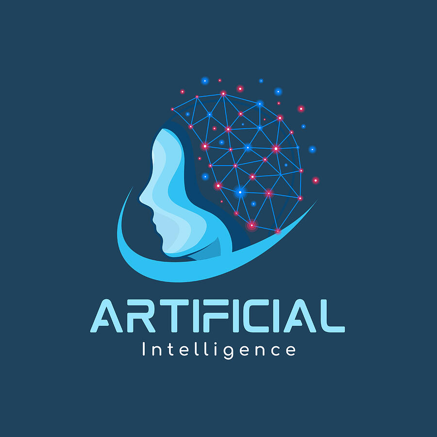 Logo Digital Art - Artificial Intelligence Design by Febraio Design