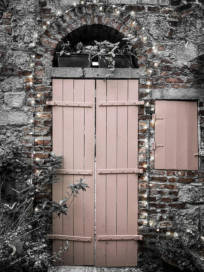 Artillery Lane Pink Door and Window, St. Augustine, Florida Photograph by Dawna Moore Photography