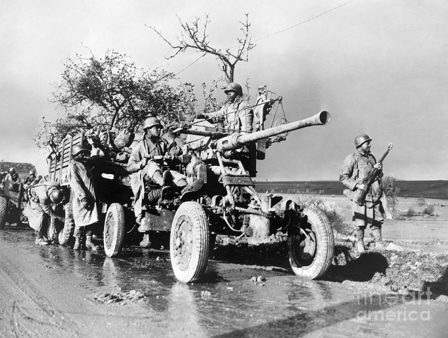 Artillery Unit, 1944 Photograph by Granger