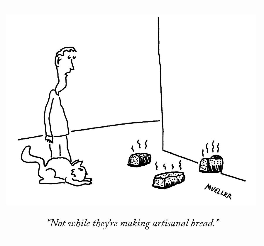 Artisnal Bread Drawing by Peter Mueller