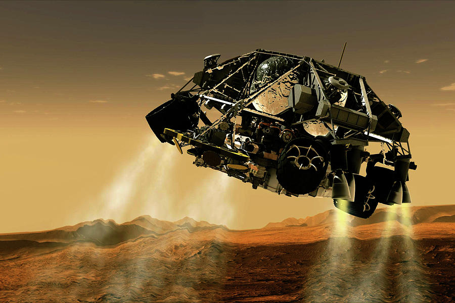 Artist Concept Mars Rover On Martian Expedition Mixed Media By Nasa ...