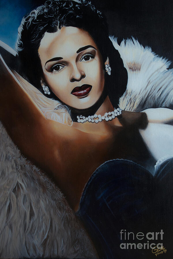 The Legendary Dorothy Dandridge Painting by Michelle Brantley - Fine ...