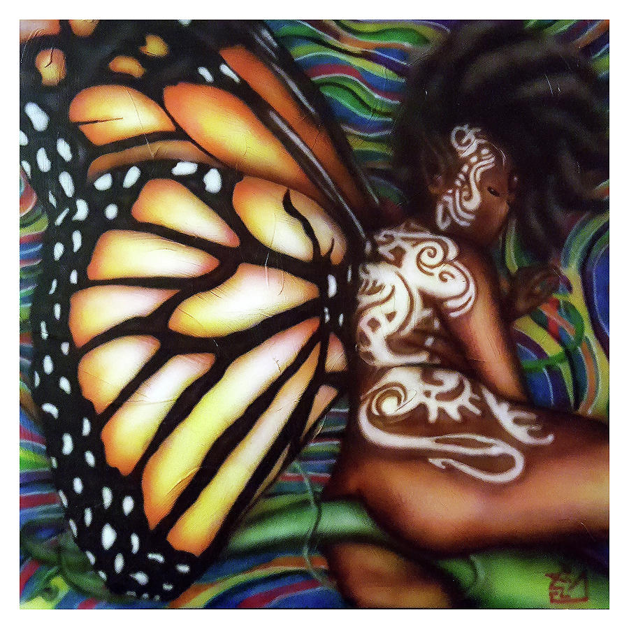 Artista Butterfly Painting by Rodney D Butler