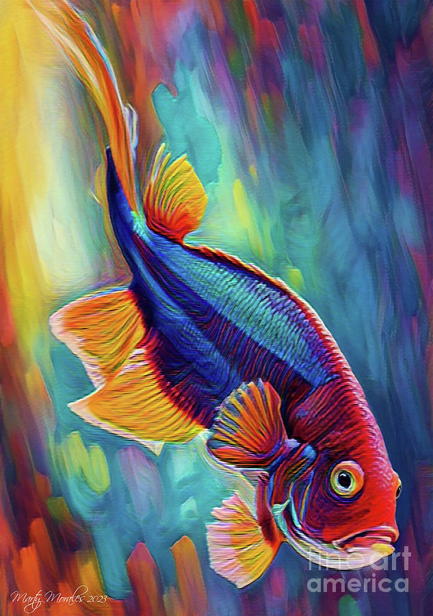 Artistic Fish V19 Mixed Media by Marty's Royal Art - Pixels