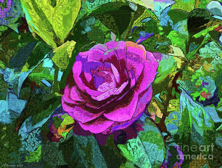 Artistic Flowers V21 Mixed Media by Marty's Royal Art - Pixels