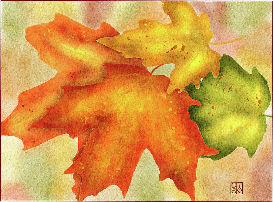 Artistic Hand-drawn Autumn Maple Leaves - Fall Decor for Home and Accessories Digital Art by Snow Iris Studio Artistic Hand-drawn Autumn Maple Leaves - Fall Decor for Home and Accessories Digital Art by Snow Iris Studio