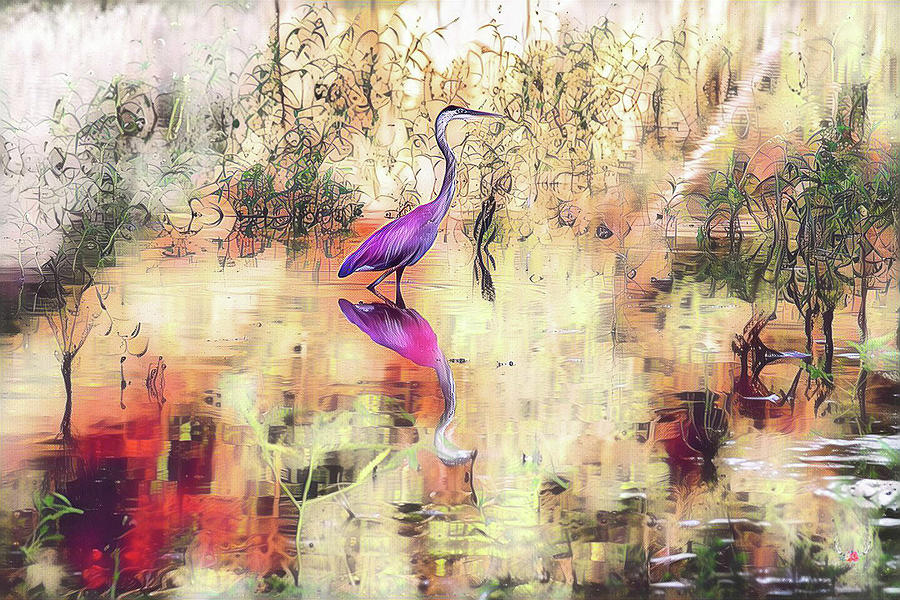 Artistic Heron Photograph by Pam Rendall