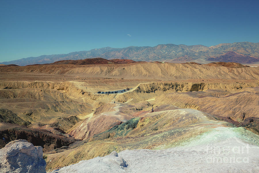 Artists Drive viewpoint,  Death Valley National Park, California Photograph by Hanna Tor