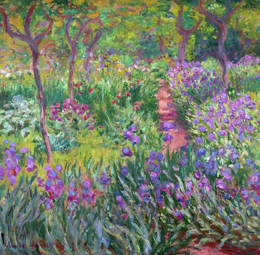 Artists Garden In Giverny 1900 Claude Monet 