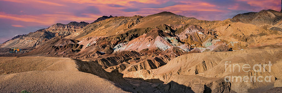 Death Valley National Park Photograph - Artists Palette Painted Hills DVNP by David Zanzinger