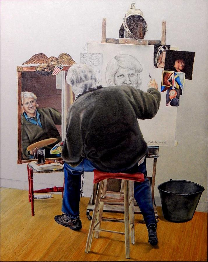 Artists Reflection Painting by Ben Saturen