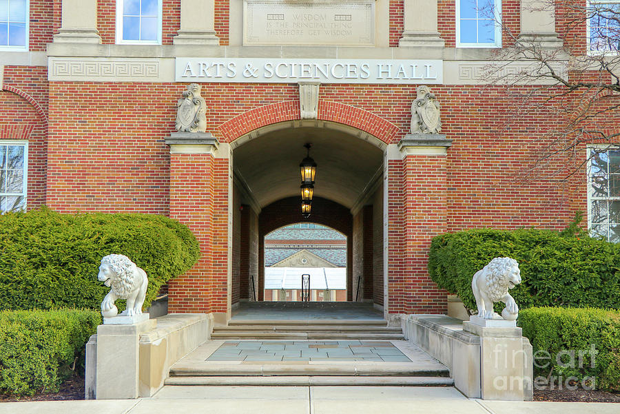 Arts and Sciences Hall-McMicken Hall University of Cincinnati 5282 Photograph by Jack Schultz