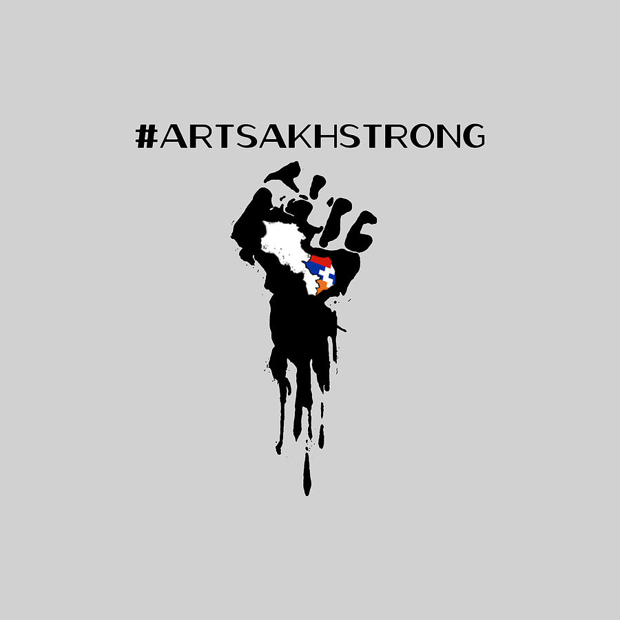Armenian Genocide Painting - Artsakh Strong and Solidarity by Budi Harsa