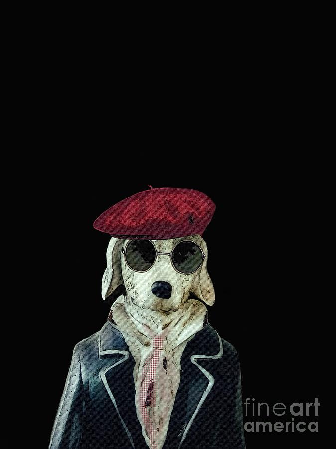 Artsy Dog Digital Art by Diana Rajala