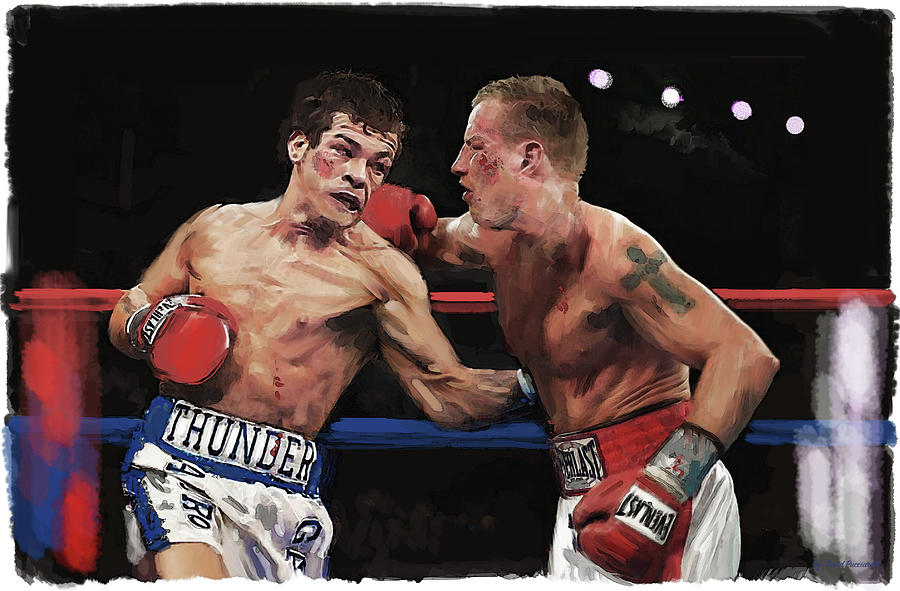 Arturo Gatti Micky Ward War Of The Century  Painting by Iconic Images Art Gallery David Pucciarelli