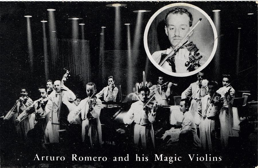 Vintage Photograph - Arturo Romero and his Magic Violins by Mel Thompson