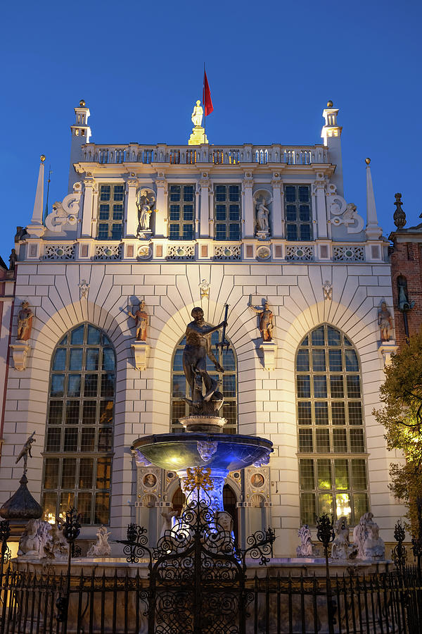 Artus Court And Neptune Fountain In Gdansk Photograph by Artur Bogacki