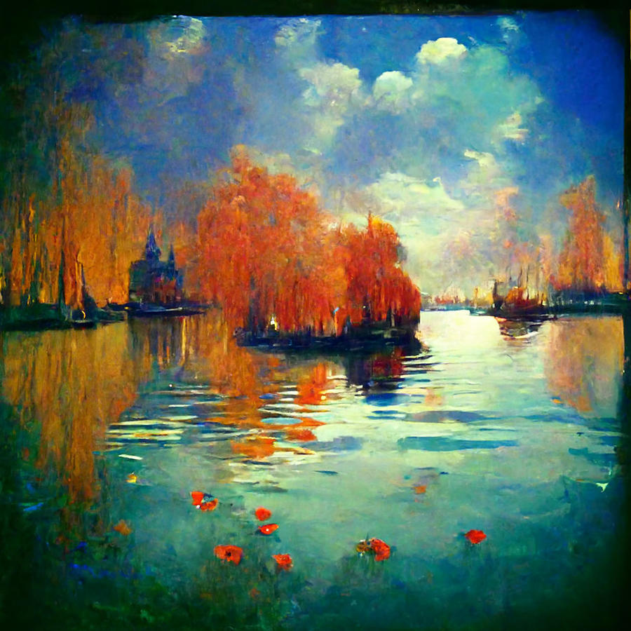 artwork  by  Claude  Monet  b3af835d  d98a  8889  86c0  51ea509a85e9 Painting by Celestial Images