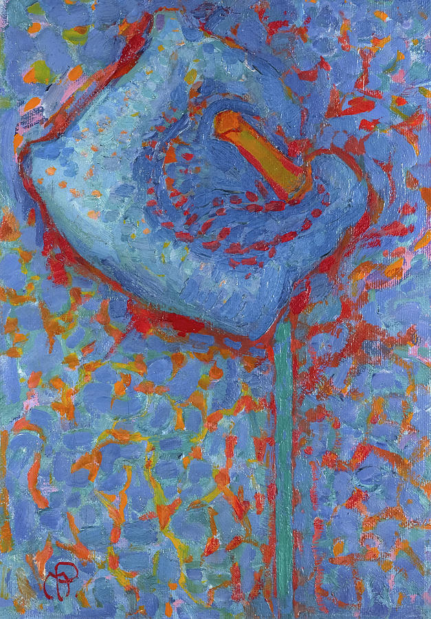 Arum Lily Painting by Piet Mondrian - Pixels