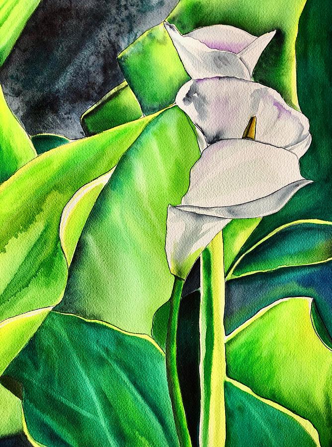 Lily Painting - Arum Lily2 by Sacha Grossel