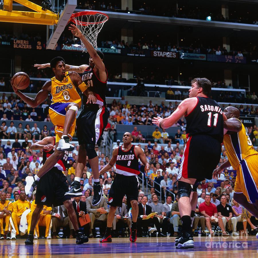 Arvydas Sabonis, Kobe Bryant, and Rasheed Wallace Photograph by Andrew D. Bernstein Arvydas Sabonis, Kobe Bryant, and Rasheed Wallace Photograph by Andrew D. Bernstein