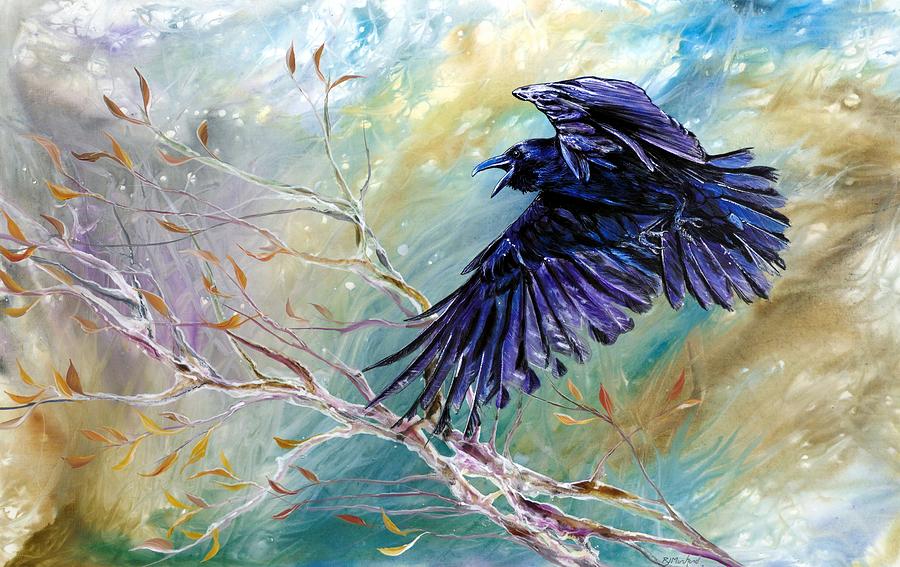 As The Crow Flies Painting by R J Marchand