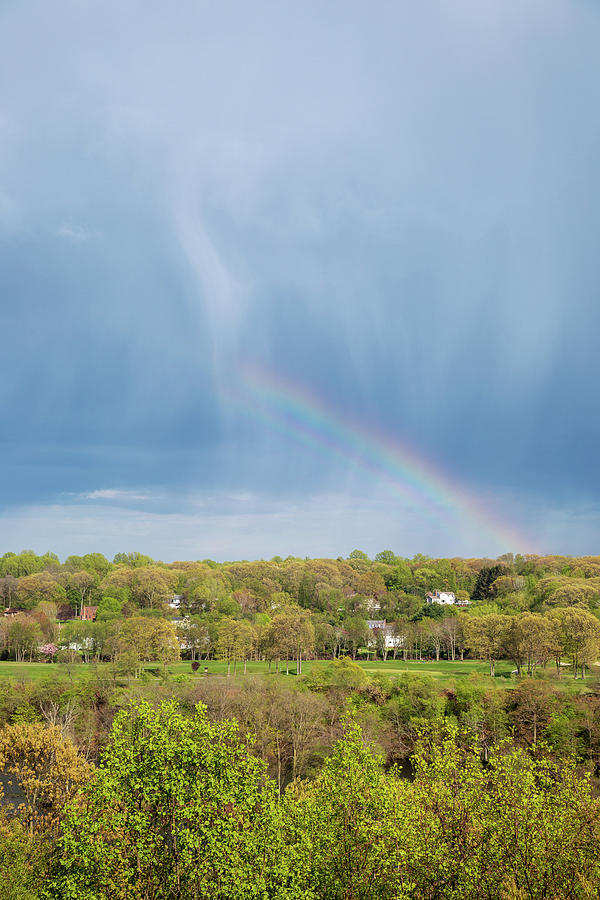 As The Rain Falls, The Rainbow Appears Photograph