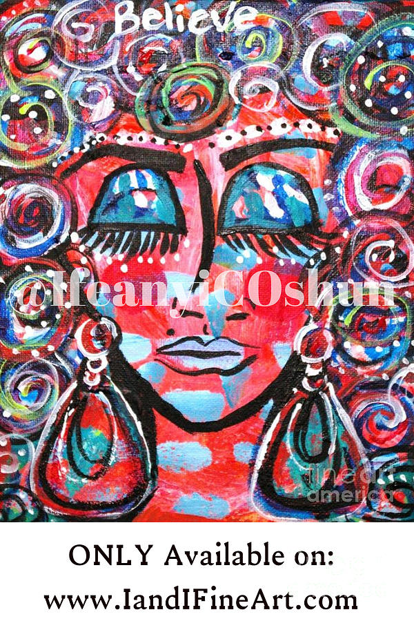 Abstract Painting - As Within So Without by Ifeanyi C Oshun