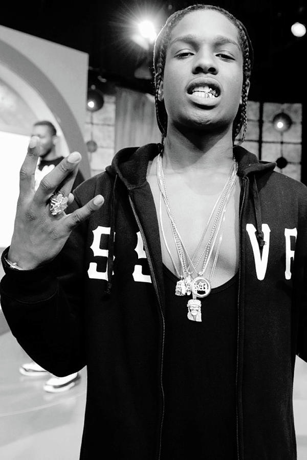 Asap Rocky Black And White Photograph by Alvin Tyler