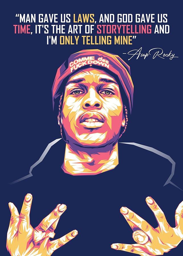 Asap Rocky Rapper-02 Digital Art by Kha Dieu Vuong - Fine Art America