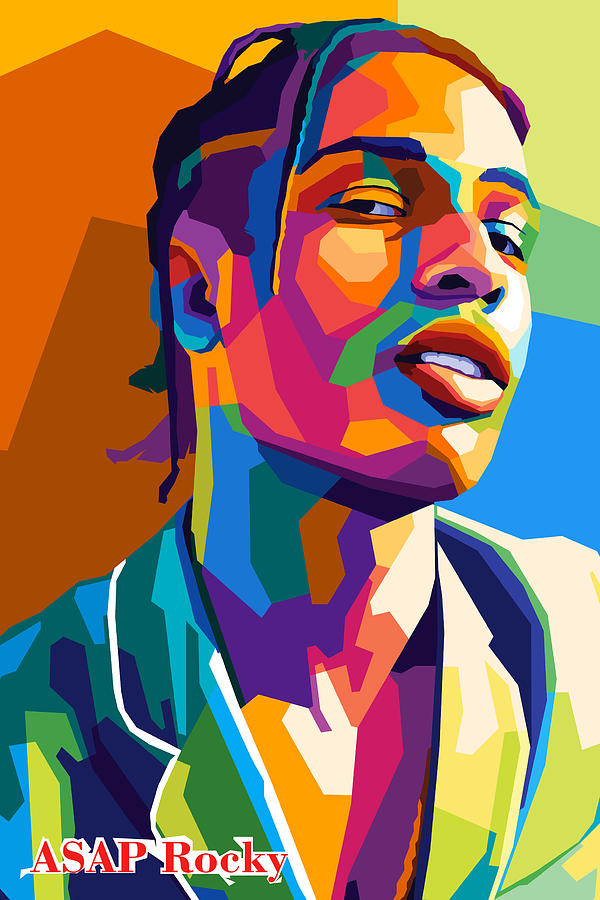 Asap Rocky Wpap Art Digital Art By Rajab Yaya - Fine Art America