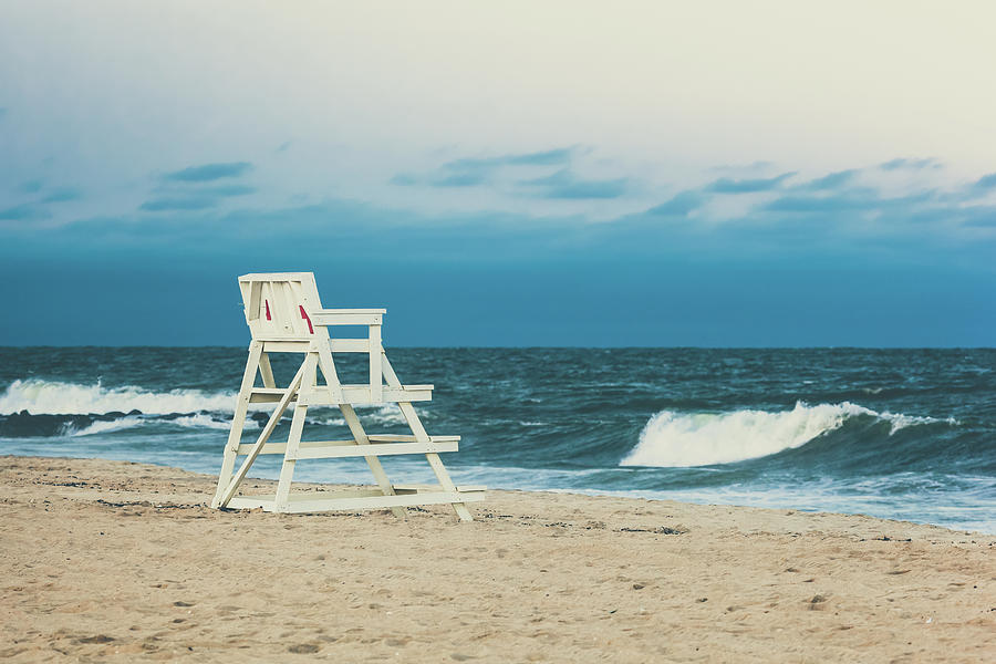 Asbury Park New Jersey Lifeguard Chair Photograph by Erin Cadigan