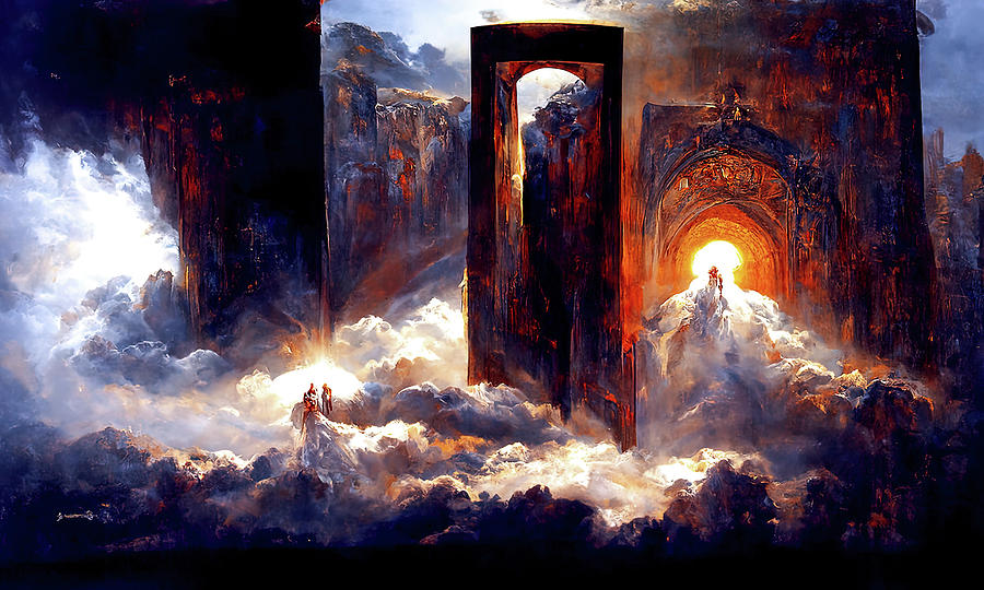 Ascending to the Gates of Heaven, 02 Painting by AM FineArtPrints