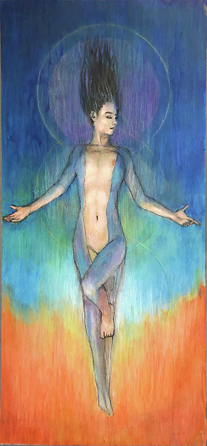 Ascension Downward Painting by John Morris