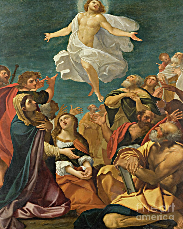 Ascension of Christ - CZAOC Painting by Giacomo Cavedone