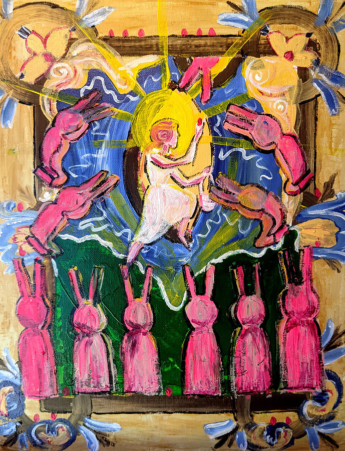Ascension of Eostre Painting by Echoing Multiverse