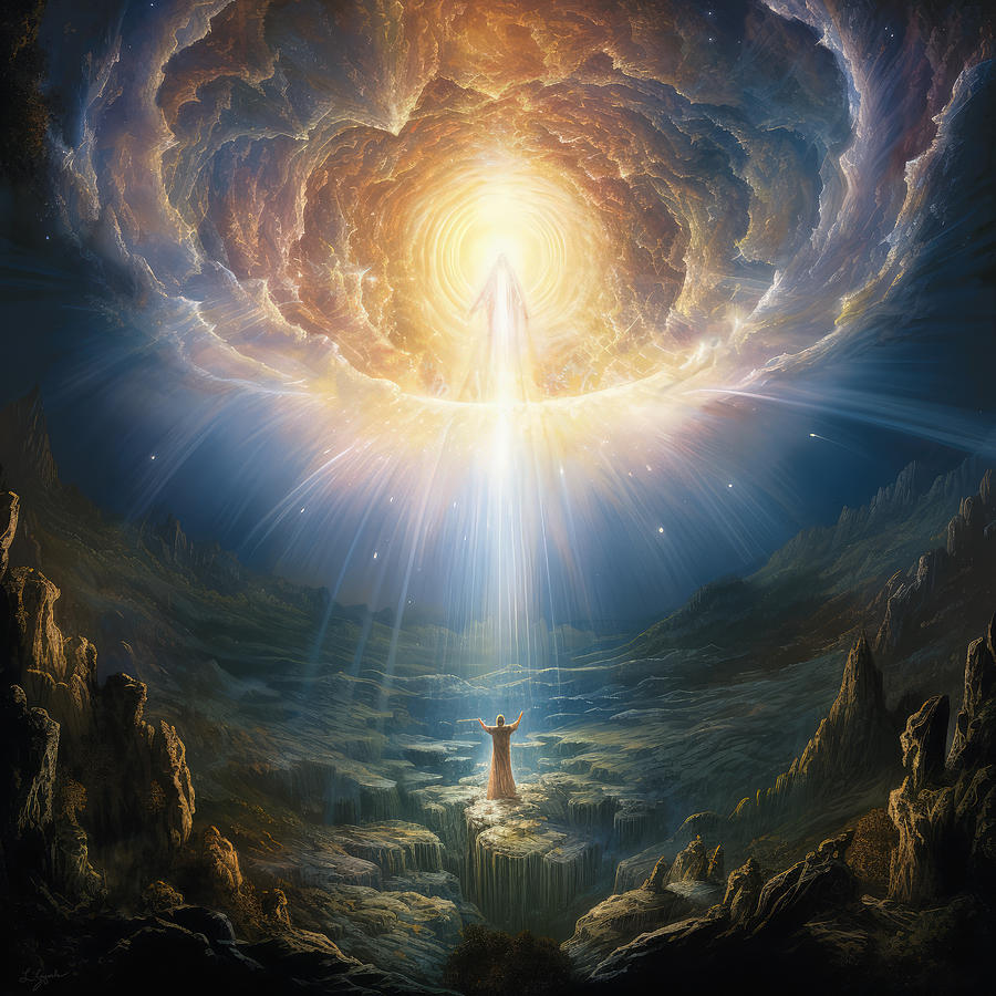 Jesus Christ Painting - Ascension of Jesus by Lourry Legarde