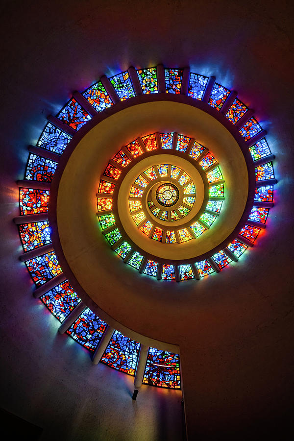 Dallas Texas Photograph - Ascension of Light - Dallas Chapel of Thanks-Giving by Gregory Ballos