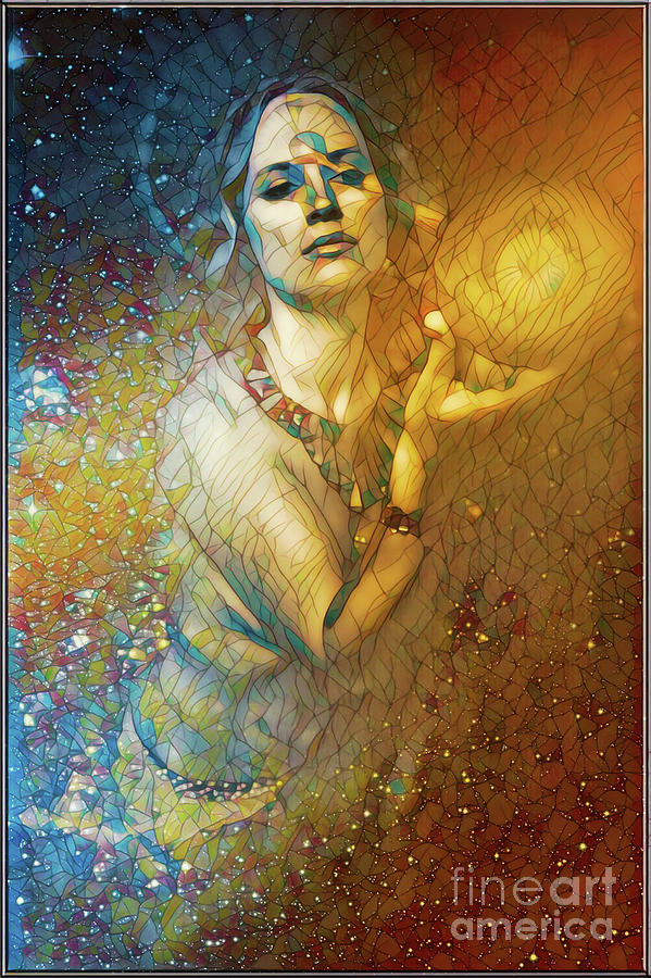 Ascension Stained Glass Digital Art by Recreating Creation
