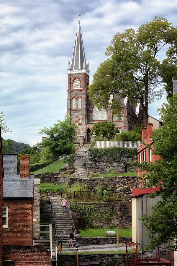 Ascent to St. Peters - Harpers Ferry Photograph by Susan Rissi Tregoning