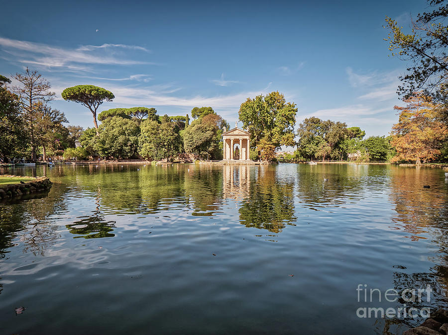 Asclepius Greek Temple in Villa Borghese, Rome Italy Photograph by ...