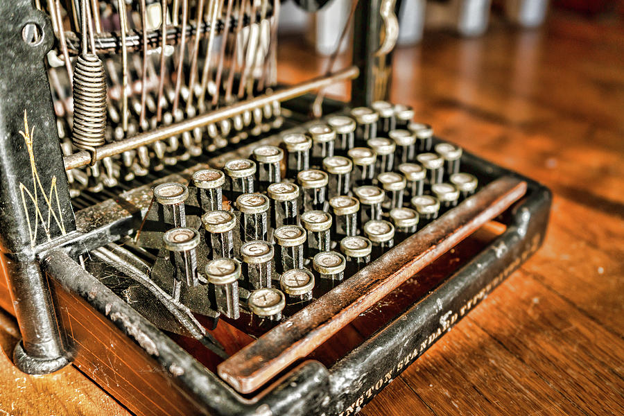 ASDF Typewriter Keys Photograph by Sharon Popek