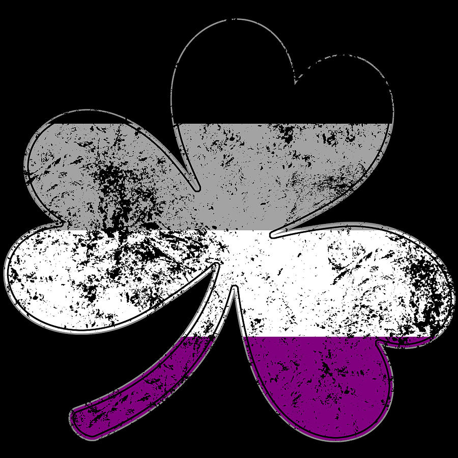 Asexual Shamrock Pride Flag Digital Art By Patrick Hiller