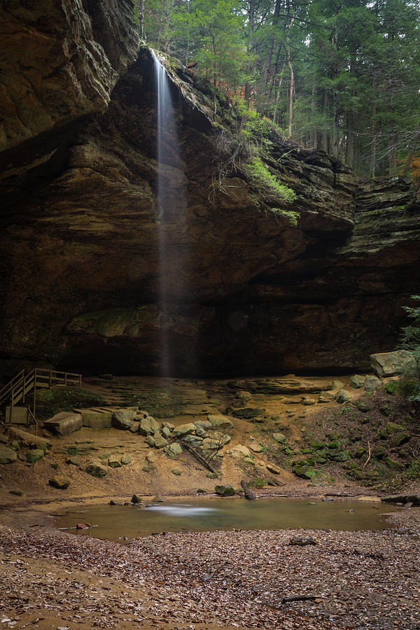 Ash Cave Waterfall Photograph by Joe Kopp