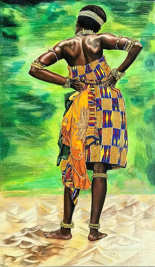 Ashanti Tribe Dancer Painting by Walsh Anderson - Fine Art America