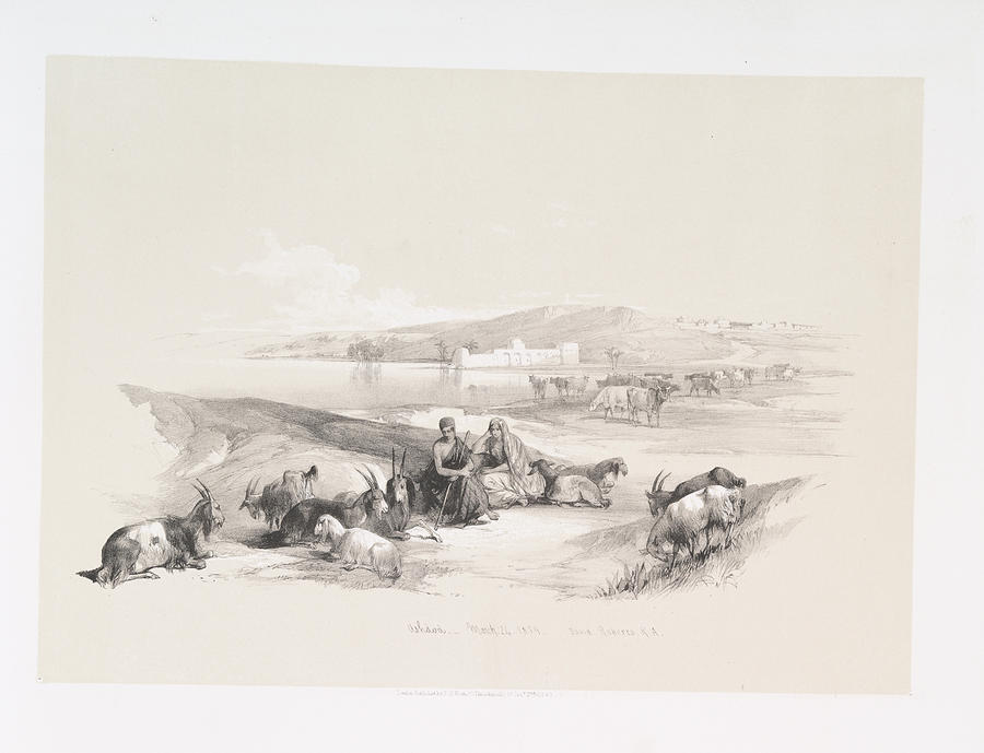 Ashdod ca 1842 - 1849 by William Brockedon, Painting by Artistic Rifki