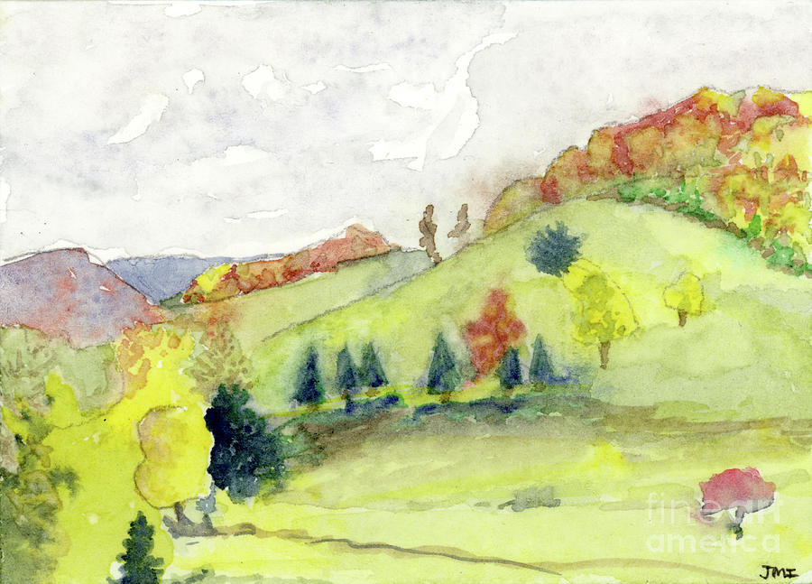 Ashe County Autumn Painting by Jackie Irwin