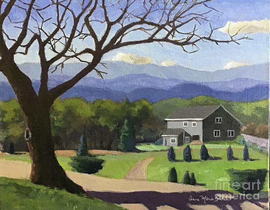 Ashelawn Asheville  Painting by Anne Marie Brown