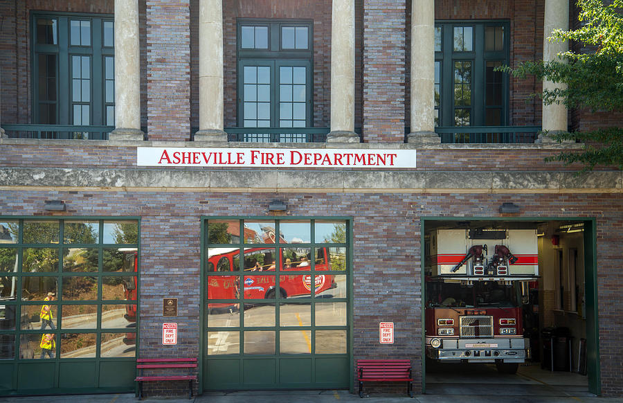 Asheville Fire station Photograph by WendyOlsenPhotography
