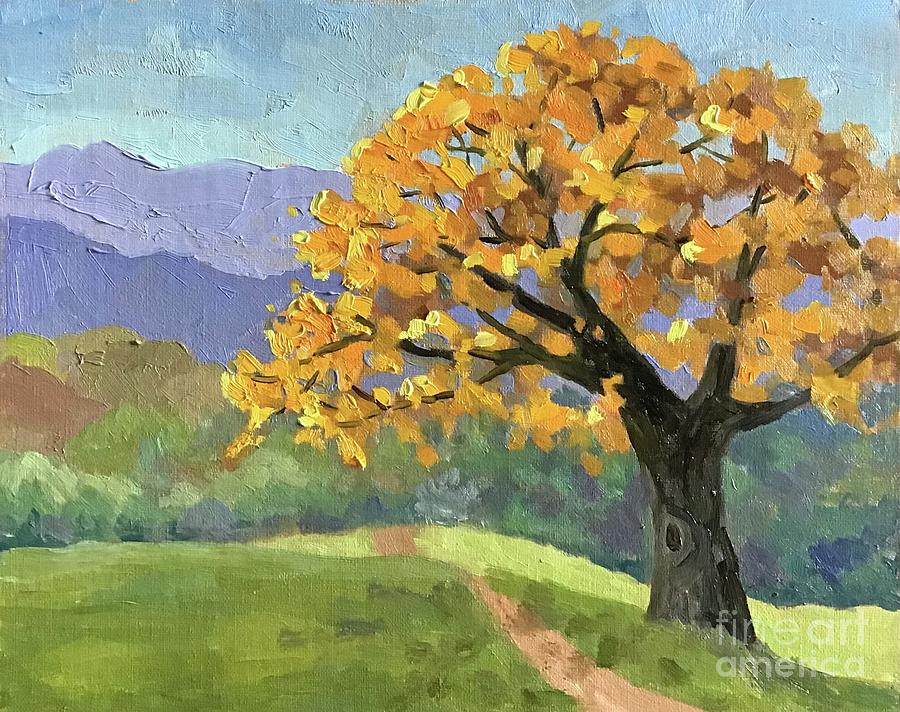 Asheville Tree Painting by Anne Marie Brown
